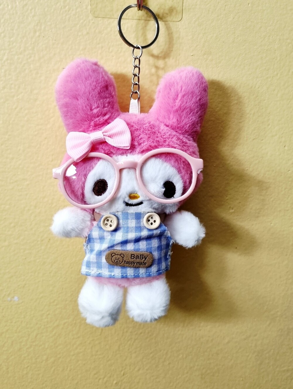 My Melody Kids Bag Clip-On Keychain Soft Plush Stuffed Animal Plushies T…
